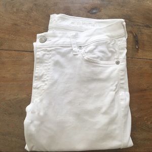 7 For All Mankind white denim